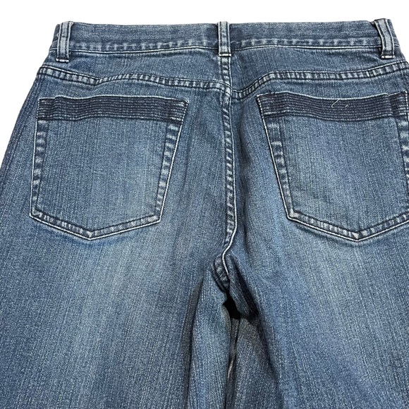 Calvin Klein Flare Leg Mid Rise Embroidered Jeans.  Size 6 - Picture 5 of 10